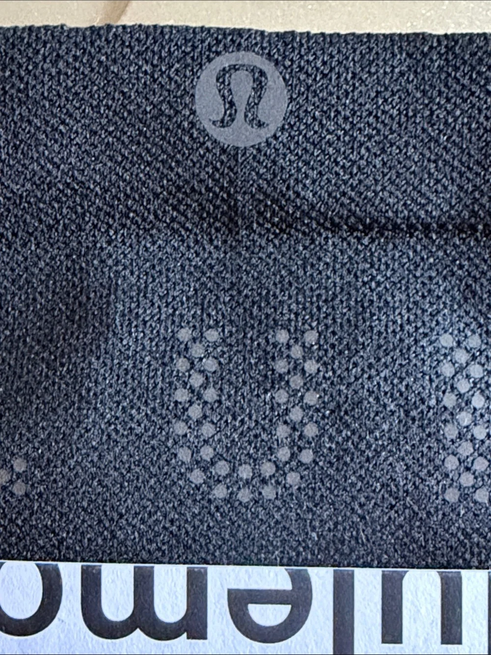 🆕 LULULEMON Power Stride Crew Socks *Reflective Black NWT Unisex